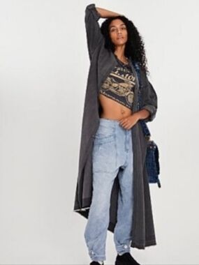 Free People Market Denim Duster